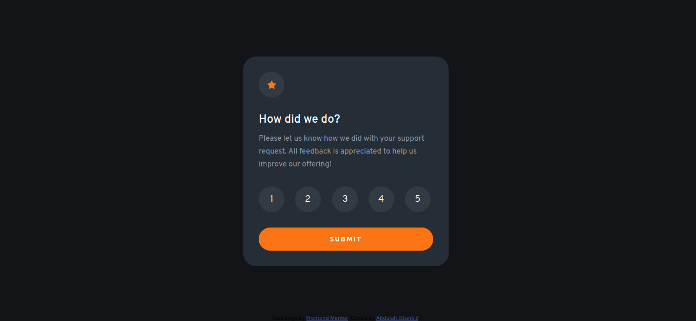 Interactive Rating Component
