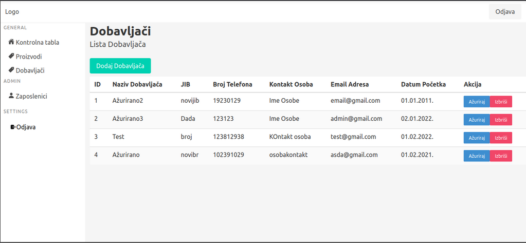 Inventory and Employee managment system